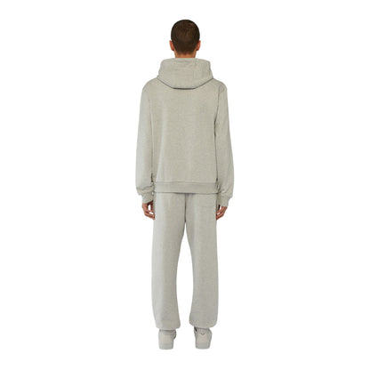 Felpa Con Zip Uomo Trussardi Con Cappuccio Small Greyhound Print Melange Cotton Medium Weight 52F00301-1T006317