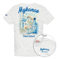 T-Shirt Manica Corta Uomo Mc2 Saint Barth Stampa/Ricamo Fronte E Retro Mykonos Ouzo Portland PRL0002
