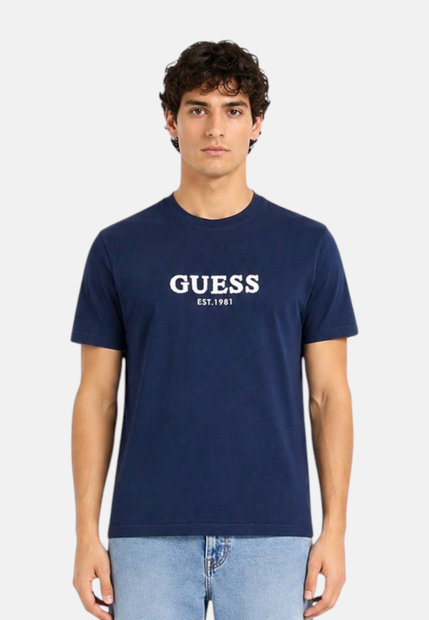 T-Shirt Manica Corta Uomo Guess  uess Logo Contrast Stit M6GI16K3032