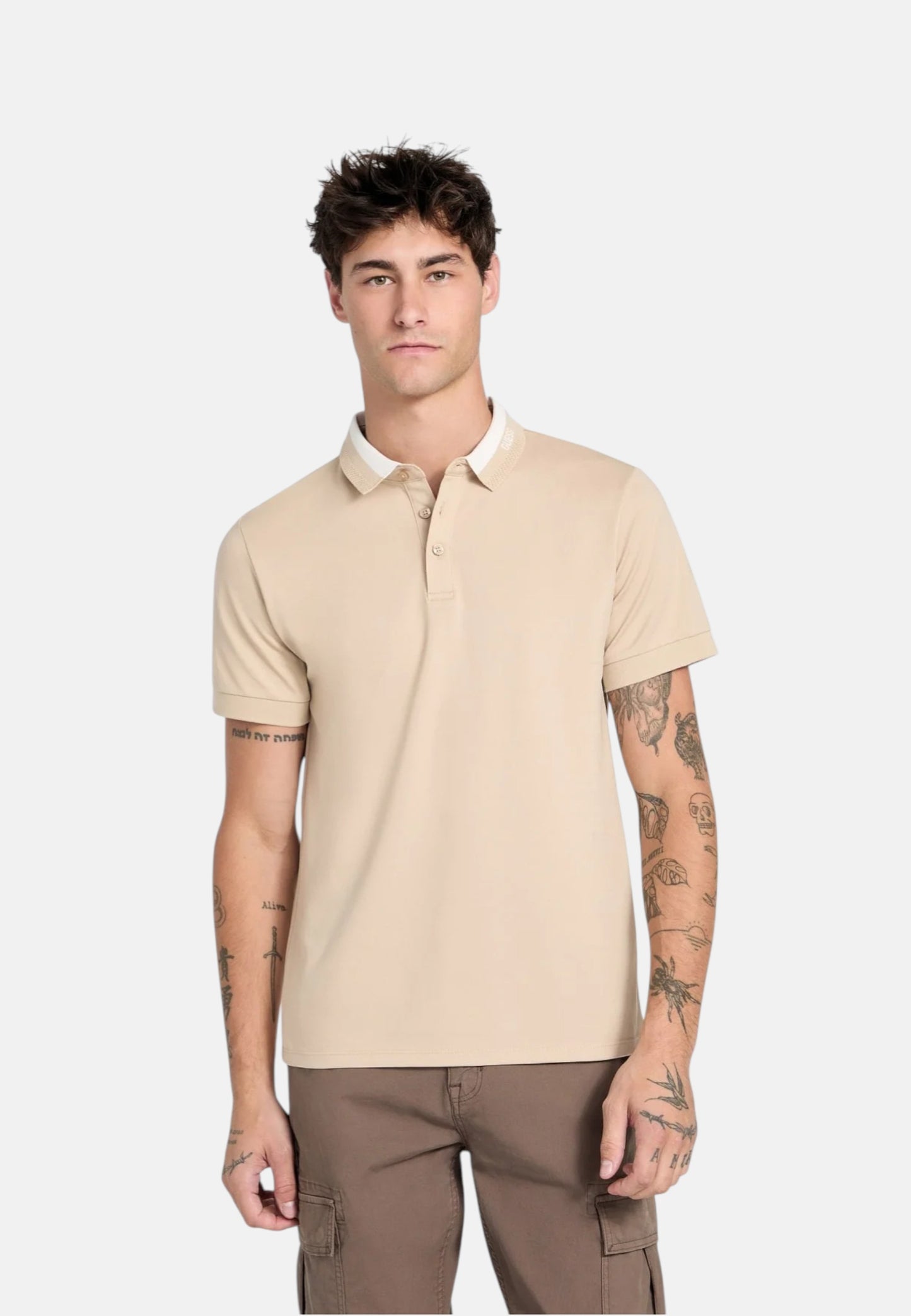 Polo Manica Corta Uomo Guess  Paul Guess Collar M6RP47KARS2
