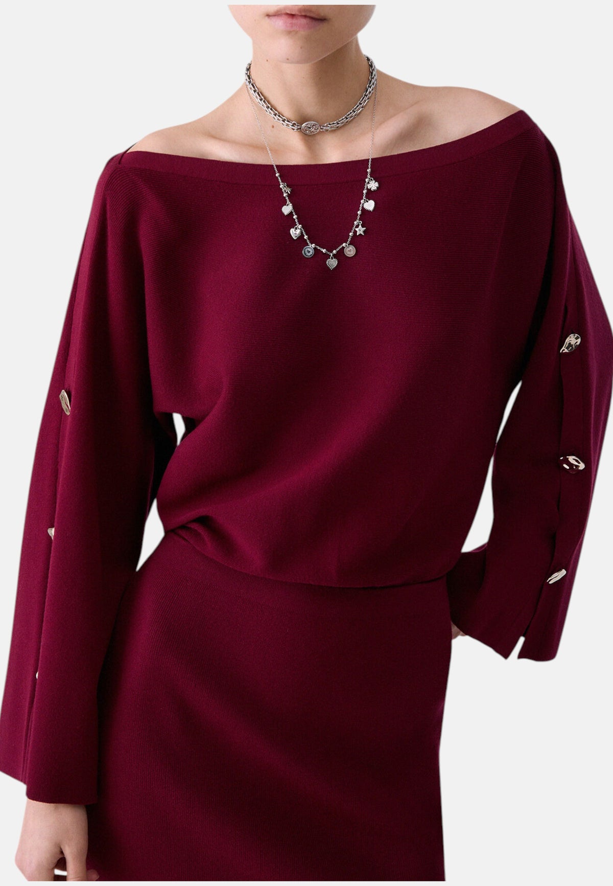 Vestito Corto Donna Liu Jo In Maglia, Maniche Ampie  CF6093MS99E