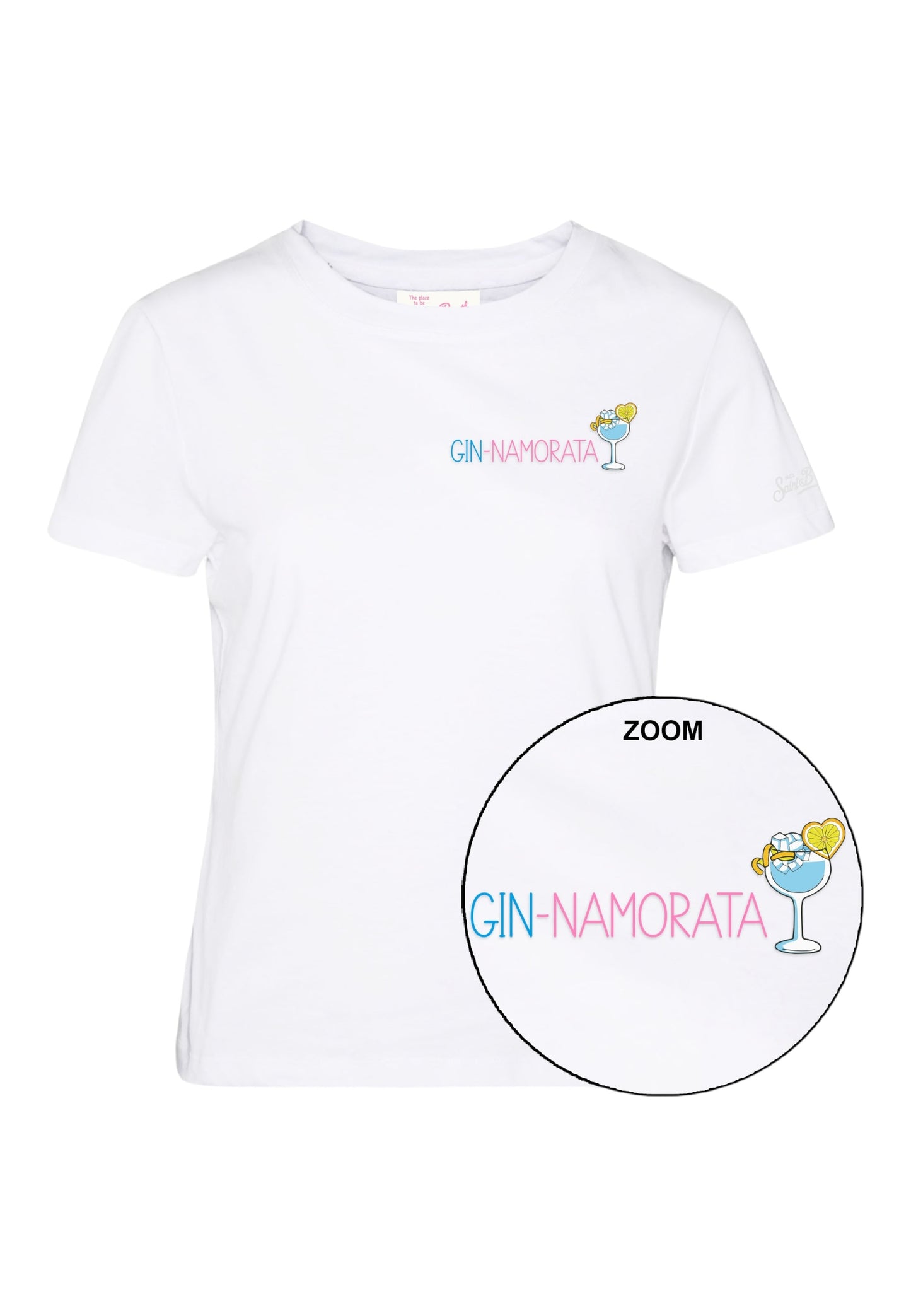 T-Shirt Manica Corta Donna Mc2 Saint Barth Ginnamorata Emb Emilie EMI0001