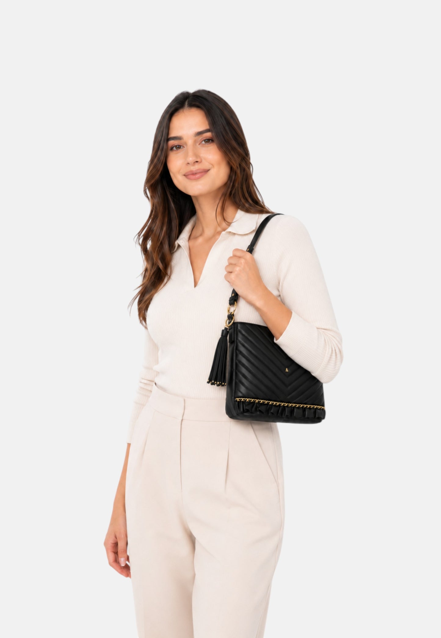 Borsa A Spalla Donna L'Atelier du Sac Hobo American In Paris Lana
