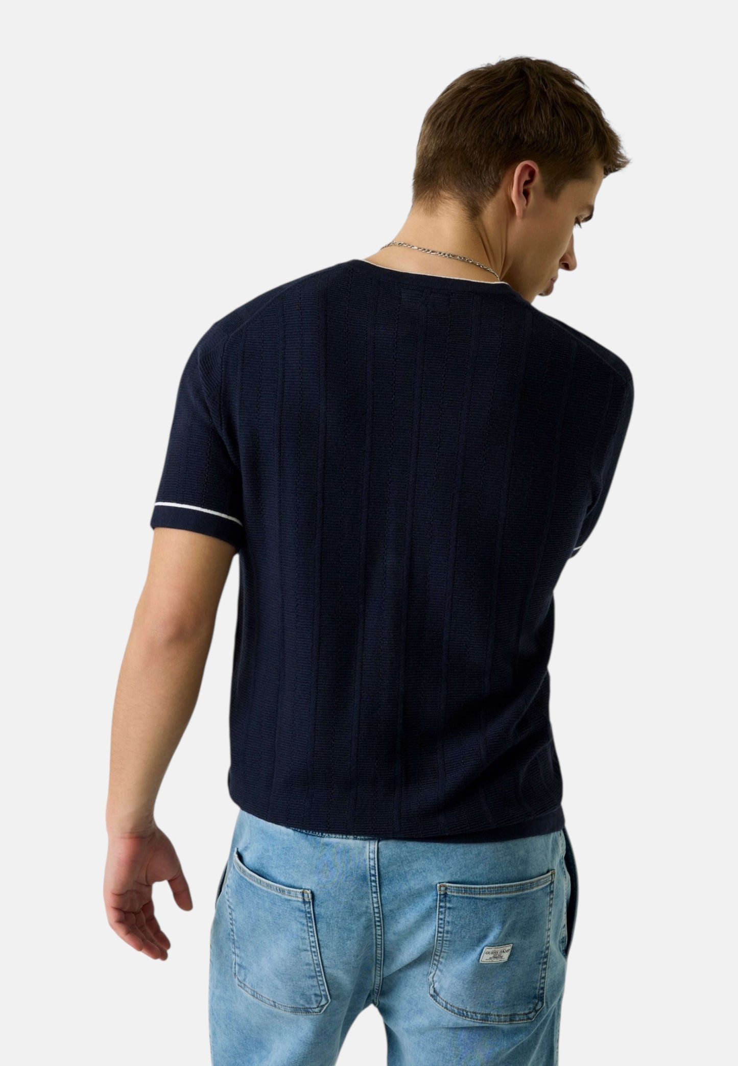 Maglia A Girocollo Uomo Guess Manica Corta Gj Stitched M6GR00Z4511
