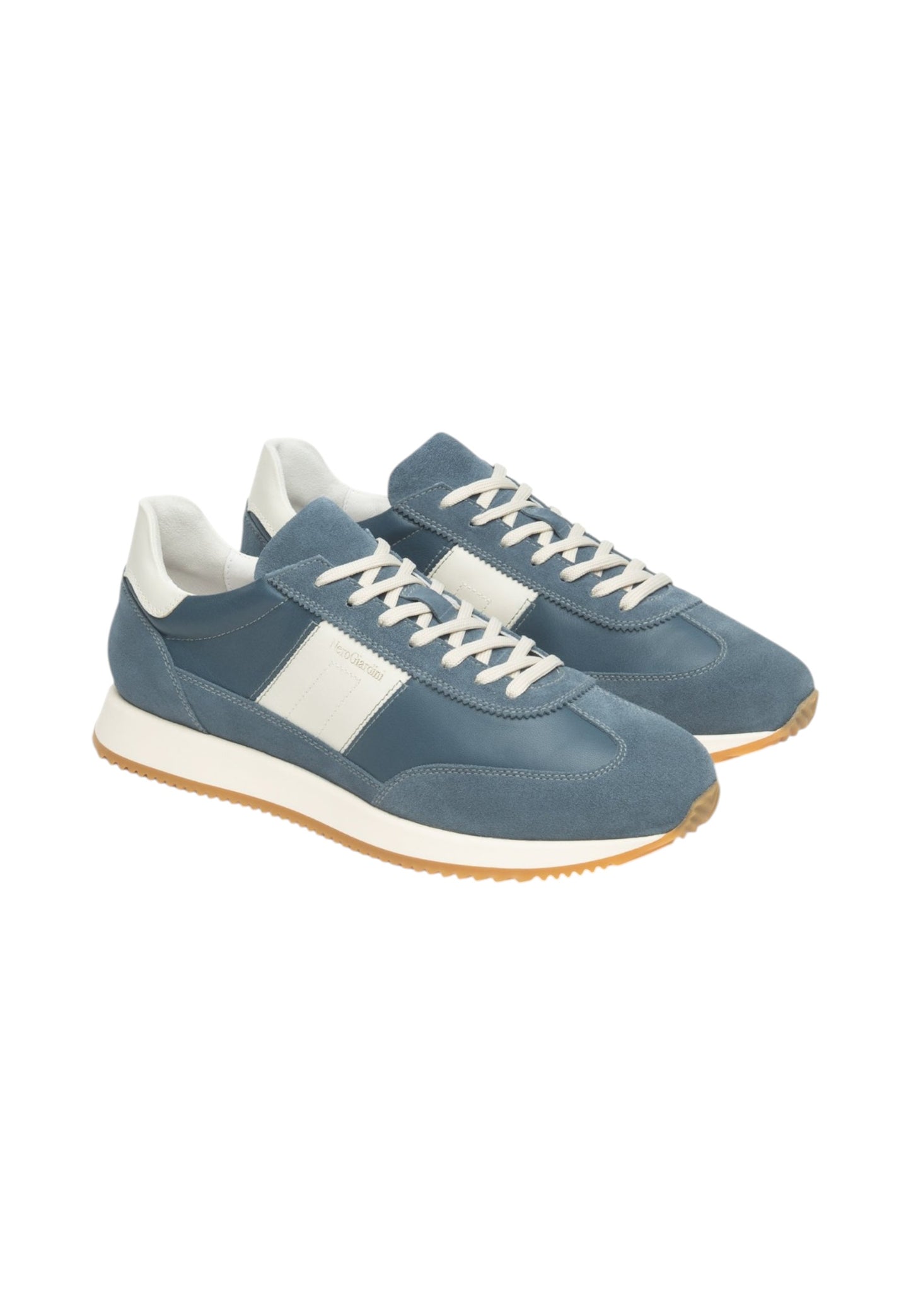Sneakers Basse Uomo Nero Giardini In Pelle E Camoscio  E601110U