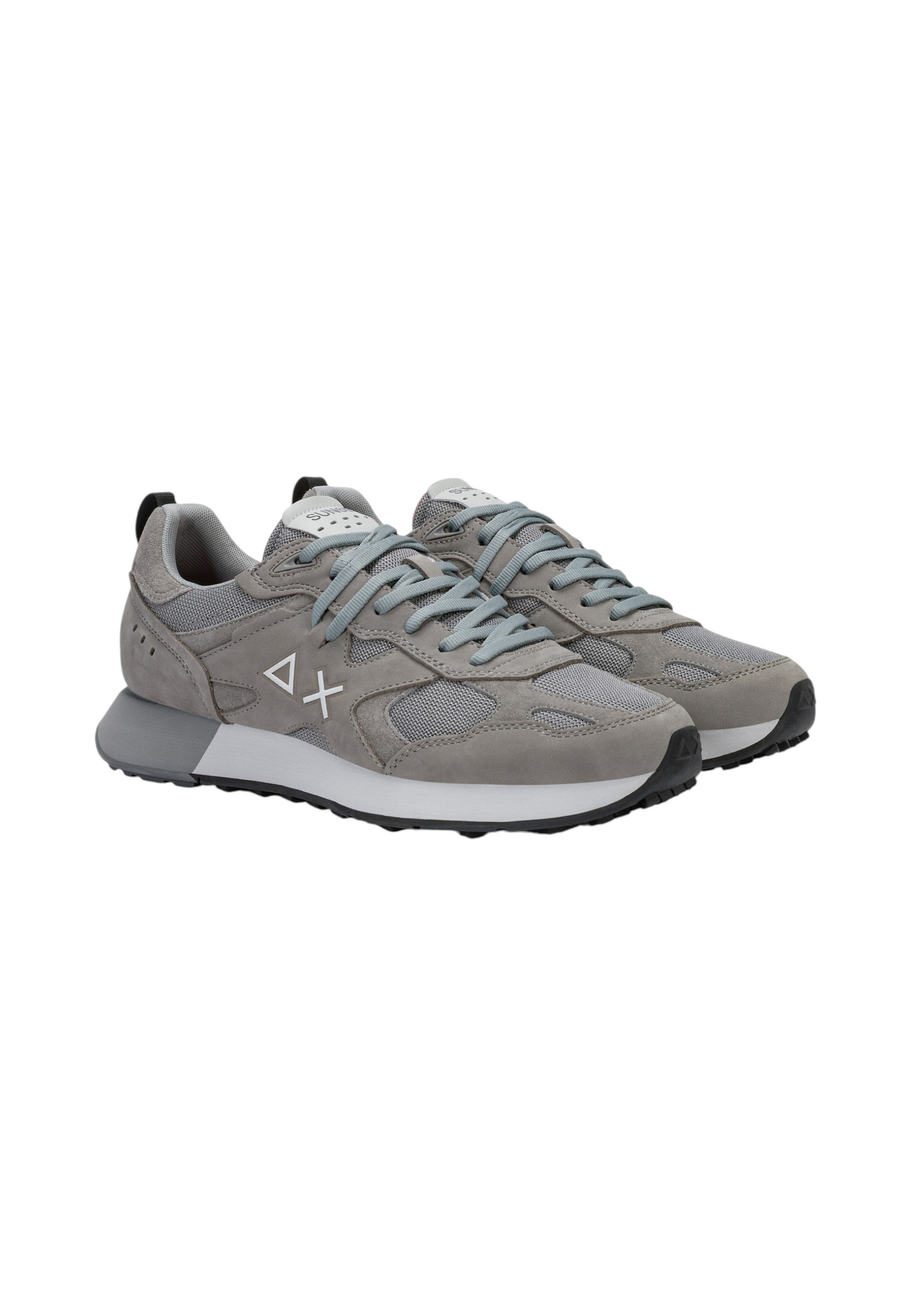 Sneakers Basse Uomo Sun68 Stile Running, Nubuck E Mesh, Maxi Logo Jaki 2.0 Nubuck Z46127