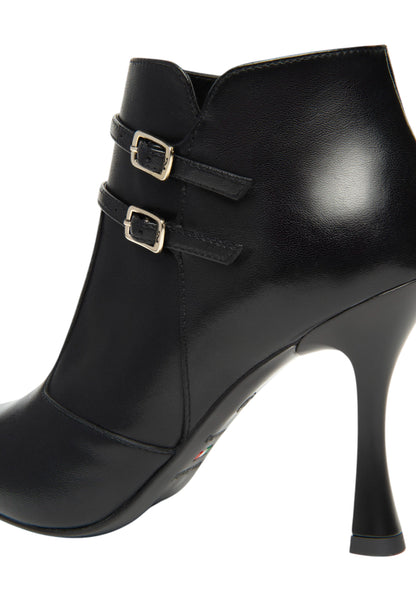Stivaletti Tronchetti Donna Nero Giardini Tacco a Rocchetto 9,5 cm  I514492DE