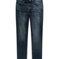 Jeans Skinny Fit Uomo Gas Stone Wash Blue/Black Medium Sax Zip Rev 351450031061