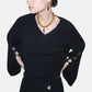 Maglia Scollo A V Donna Liu Jo Con Maniche A Mantella  CF6092MS99E