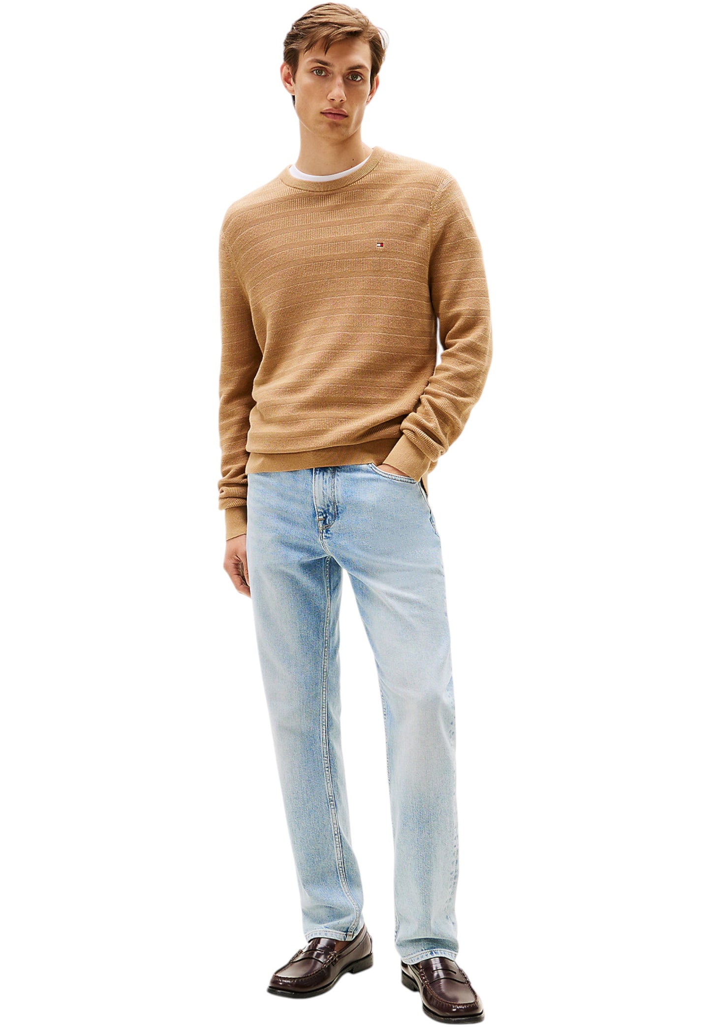 Maglione A Girocollo Uomo Tommy Hilfiger  Stripe Structure MW0MW39535