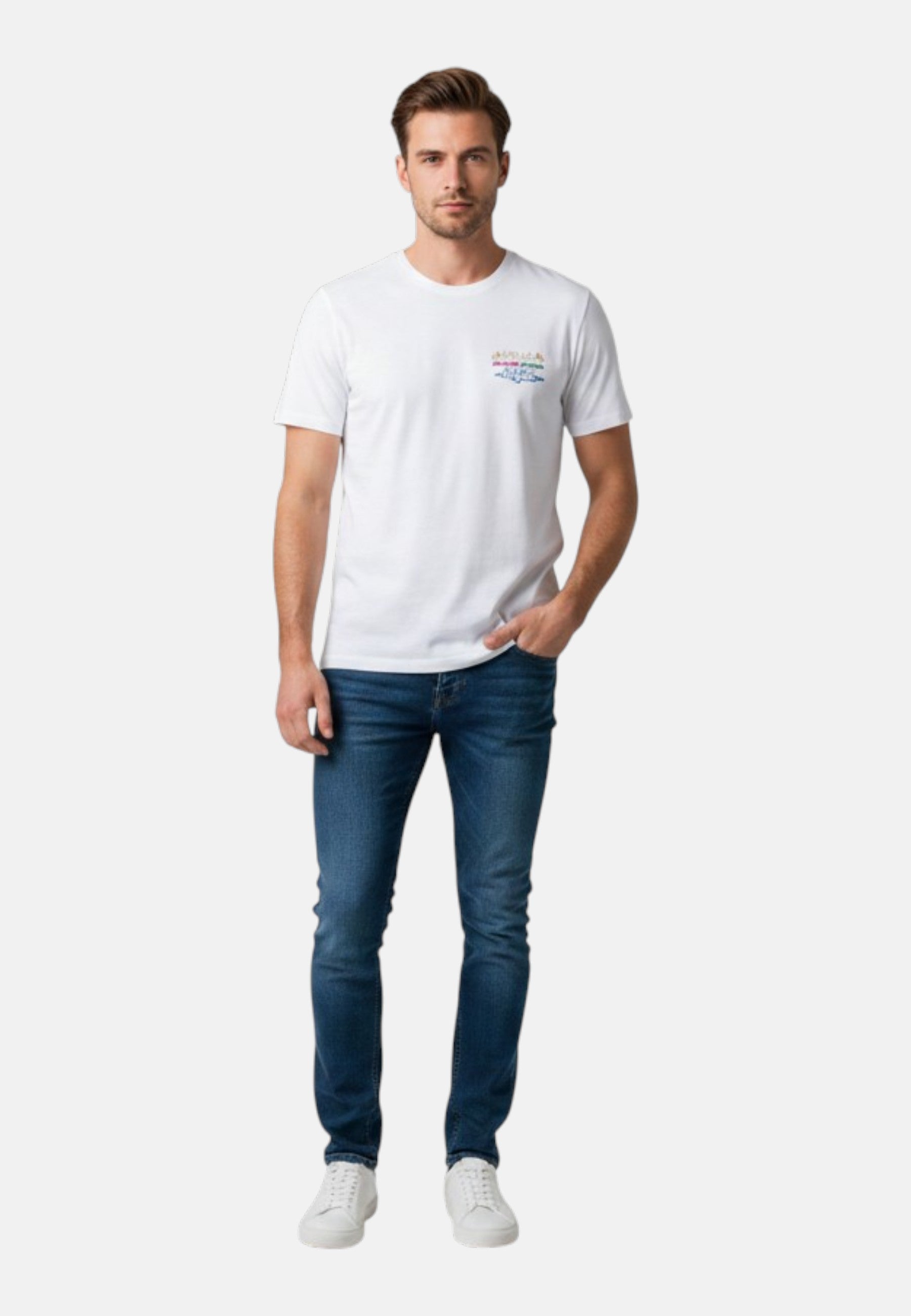 T-Shirt Manica Corta Donna Mc2 Saint Barth Brillo Senza Bere Emb Emilie EMI0001