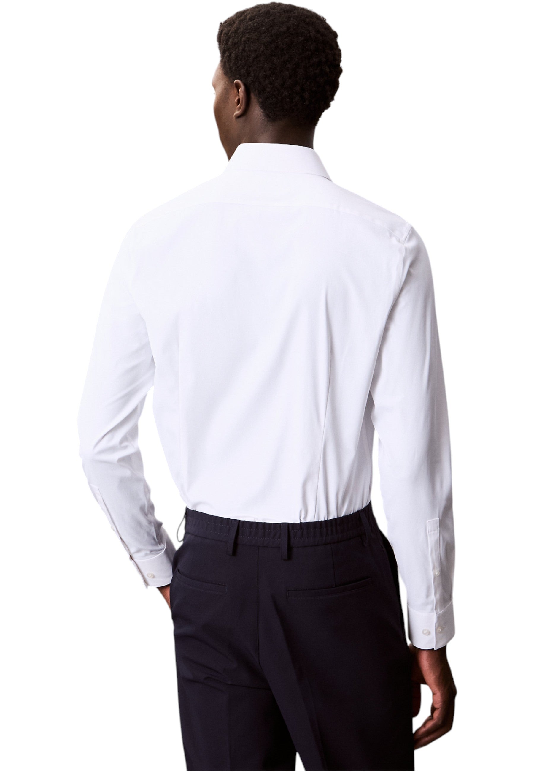 Camicia Manica lunga Uomo Calvin klein  Slim Perf Woven Stretch LV019EU025