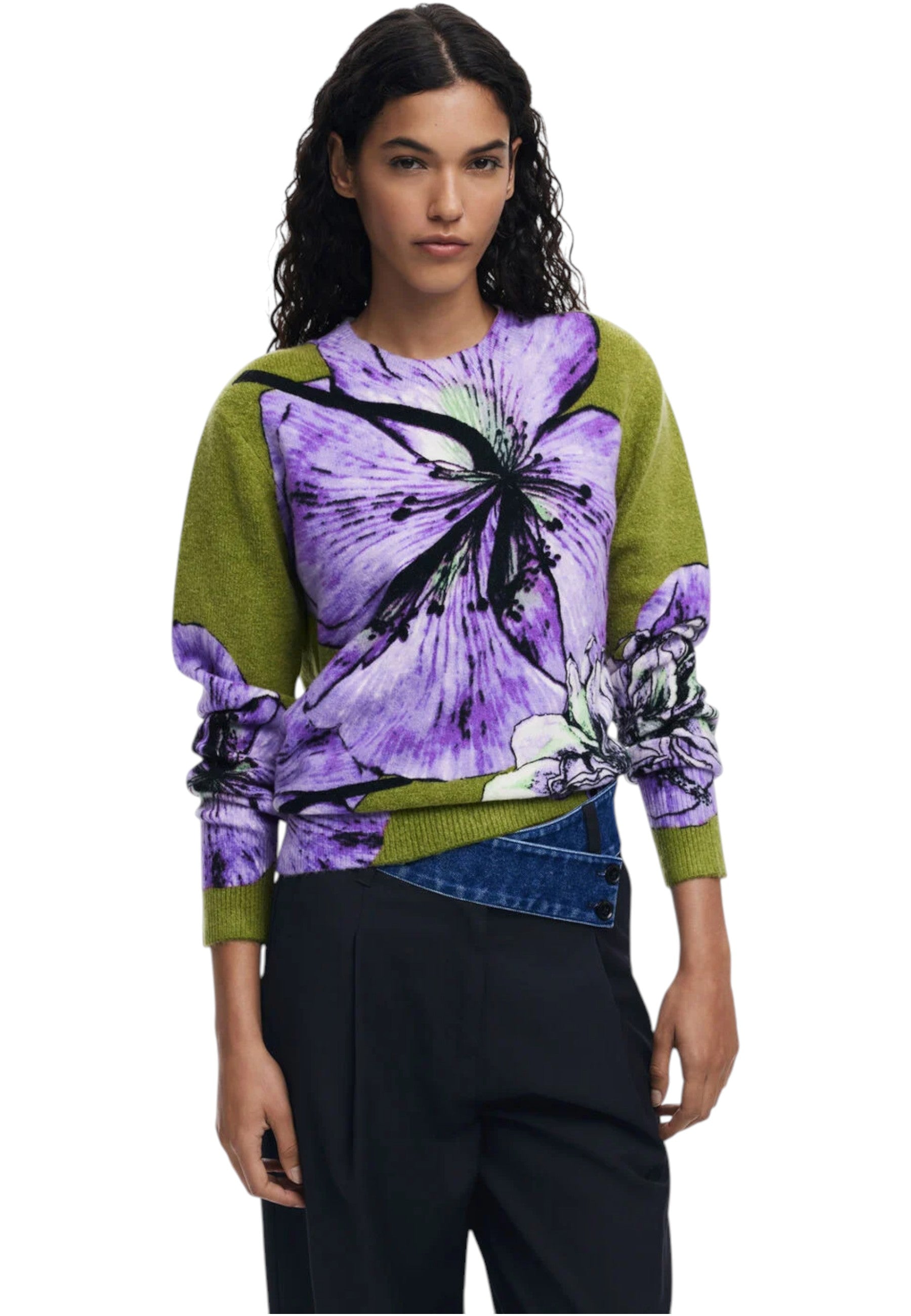 Maglione  Donna Desigual  Jers Orquidea Lacroix 25WWJF42