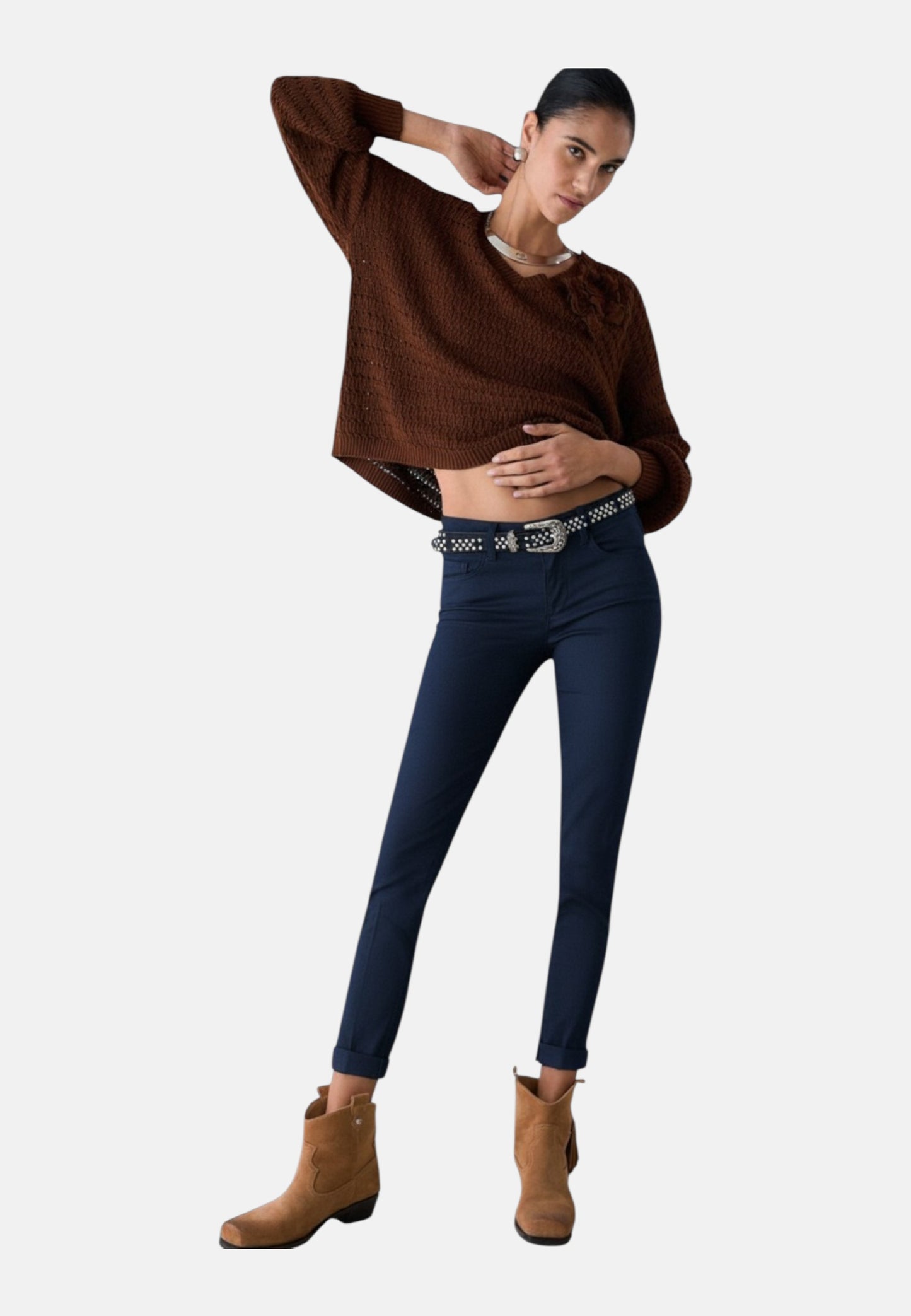 Pantaloni Skinny Fit Donna Liu Jo Vita Regolare Monroe WA6255T7144