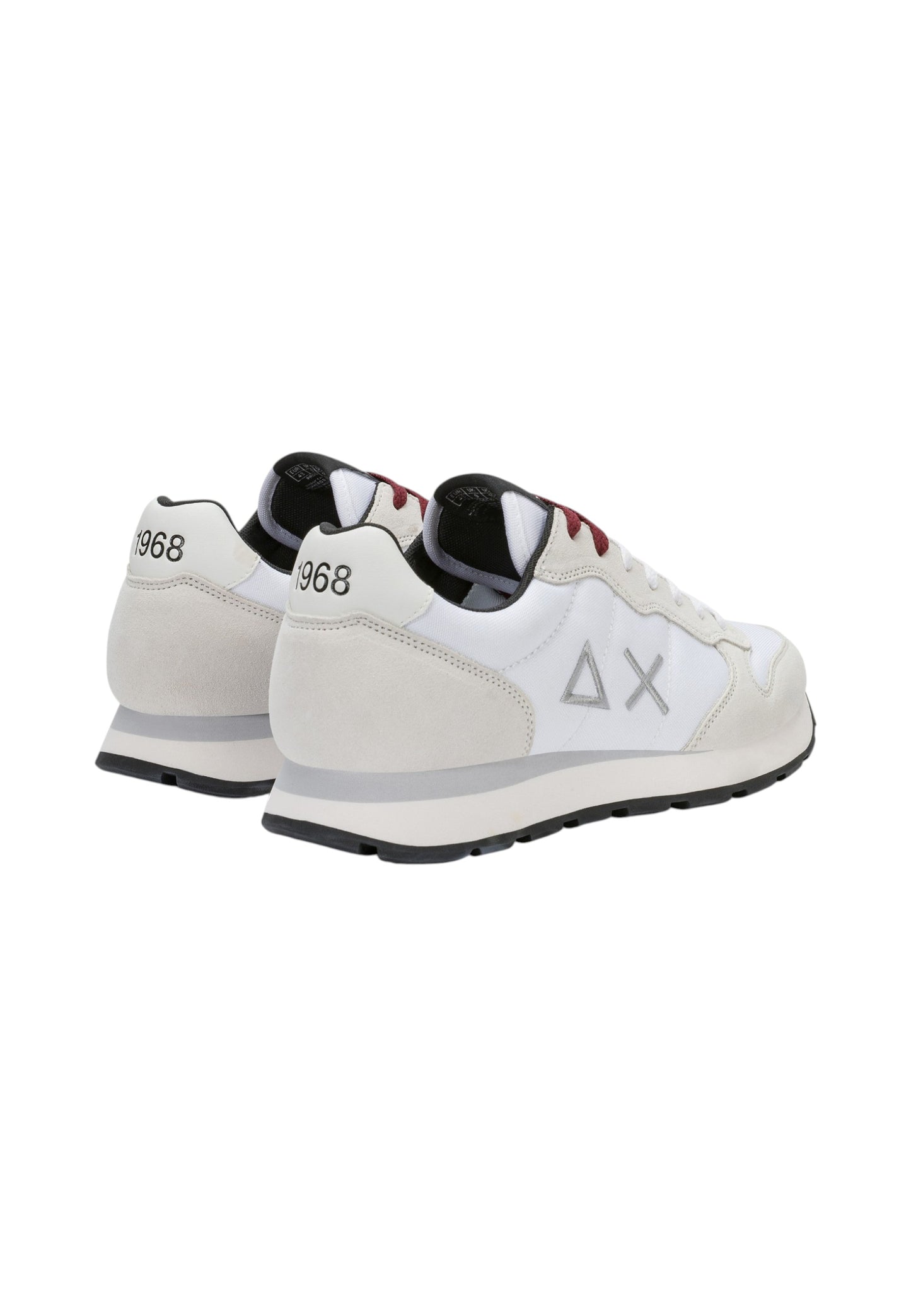 Sneakers Basse Uomo Sun68 Stile Running, Logo Ricamato, Nylon E Suede Tom Solid Z46101