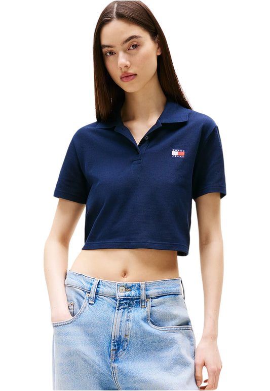 Polo Manica Corta Donna Tommy Jeans  Tjw Crp Badge