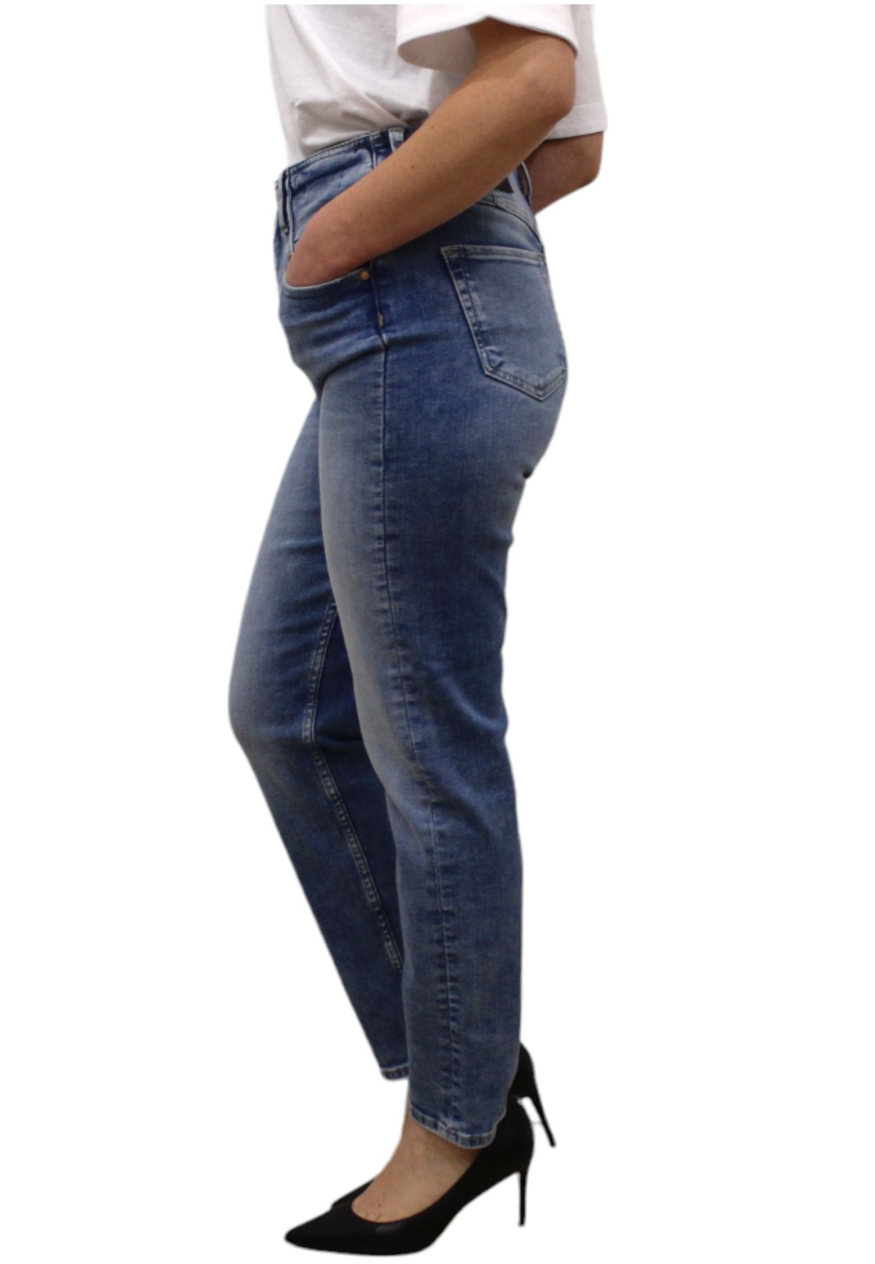Jeans  Donna Gas Super Str.Dark Blue 10,80 Oz 90'S Mom 355979021121
