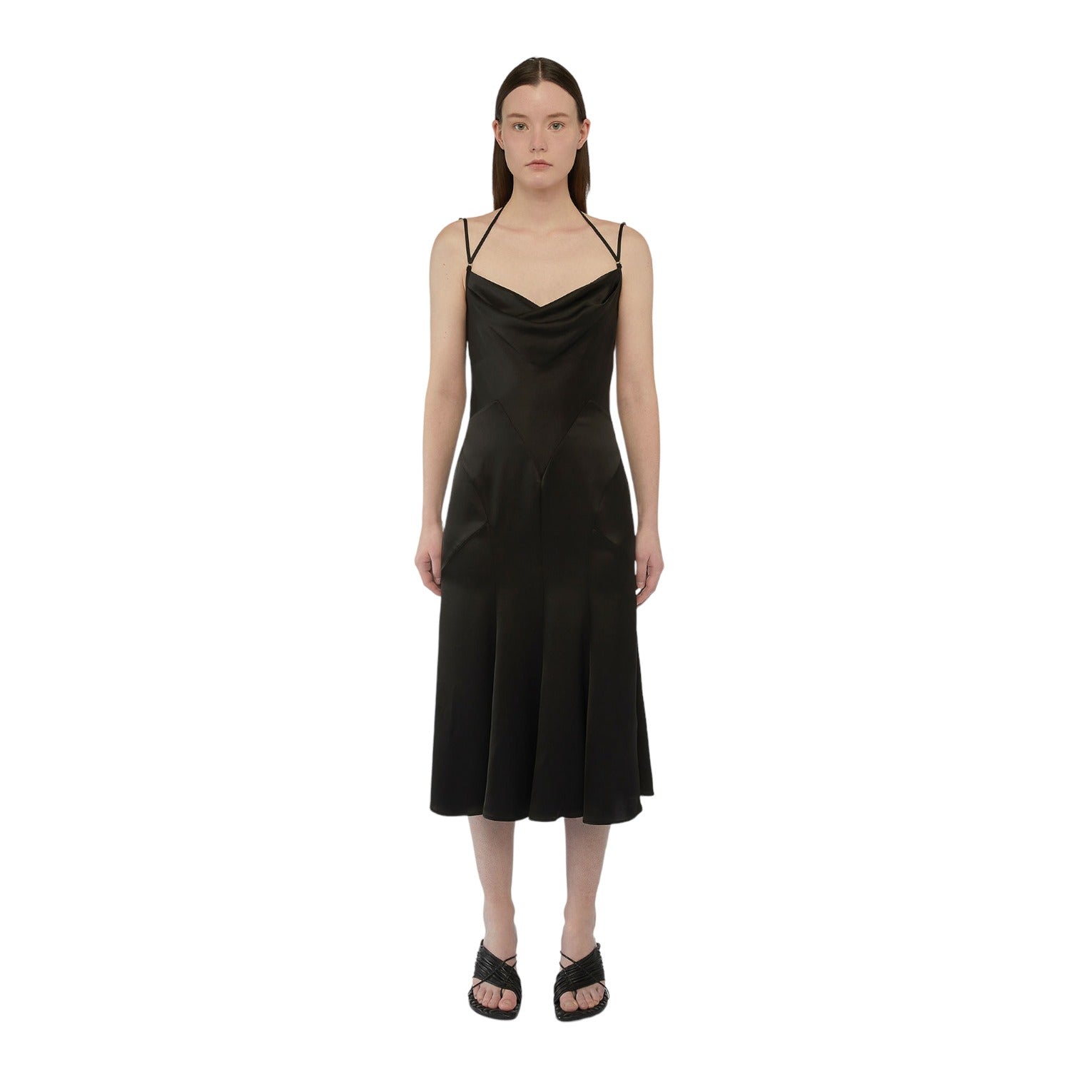 Vestito Lungo Donna Trussardi Elegante Satin 56D00693-1T006175