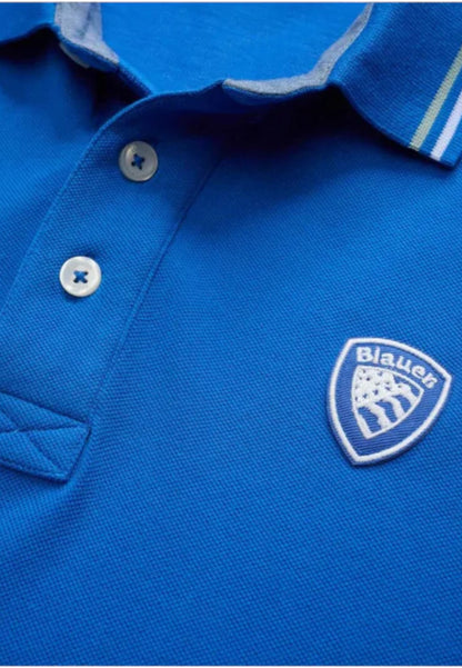 Polo Manica Corta Uomo Blauer