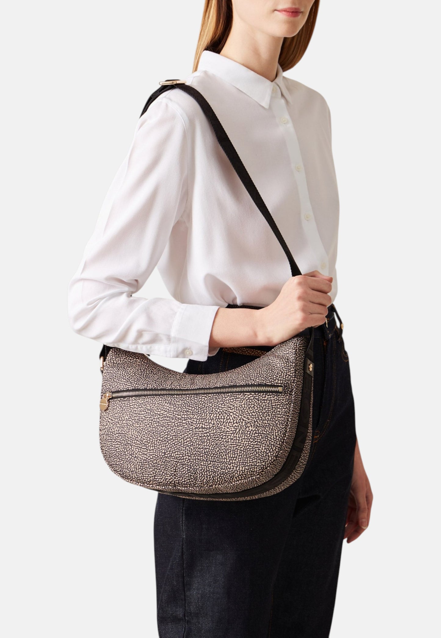Borsa A Tracolla Donna Borbonese Luna Bag Small Eco Line 934107I15