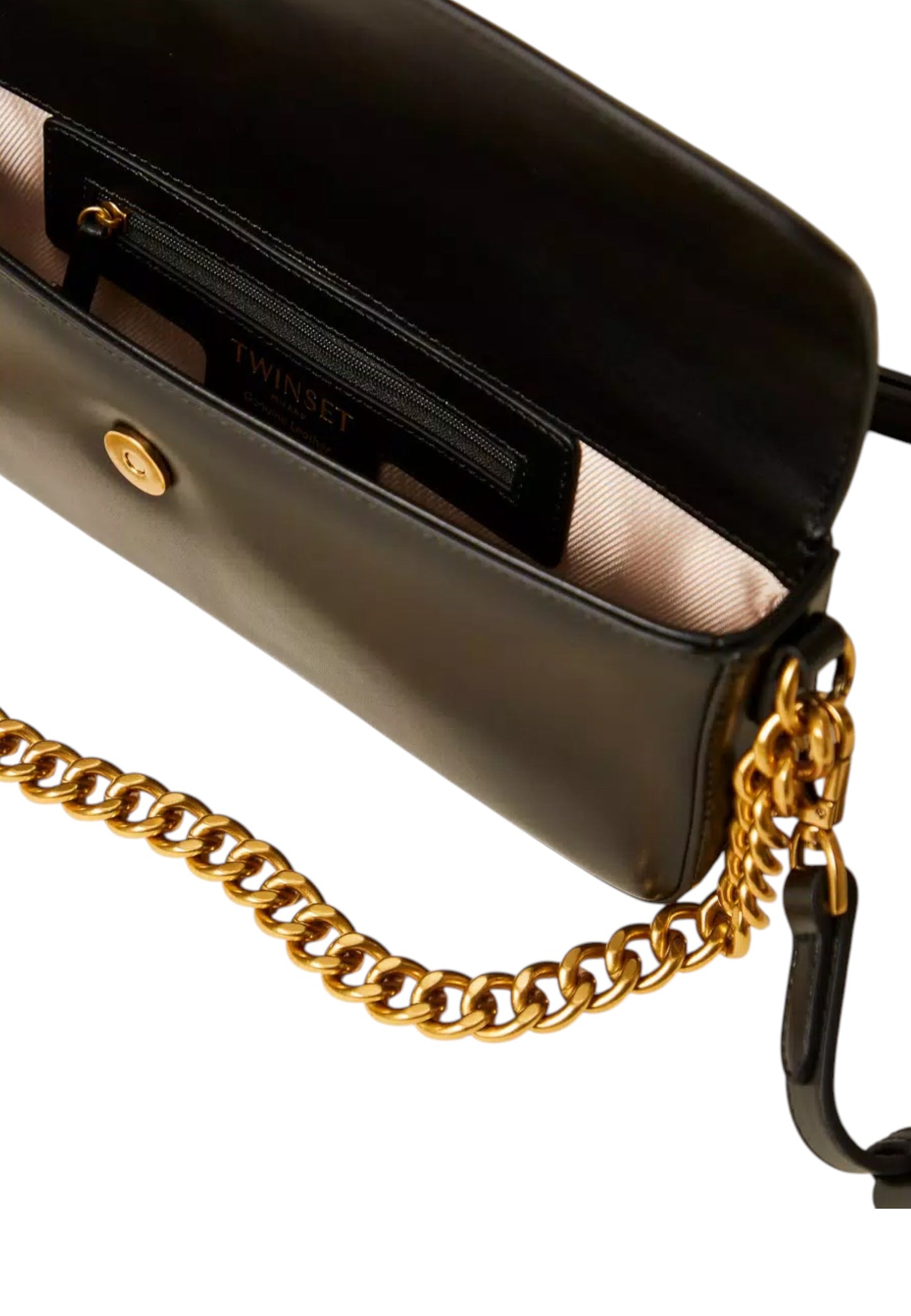 Borsa A Tracolla Donna Twinset In Pelle Con Patta E Catena  252TD836A