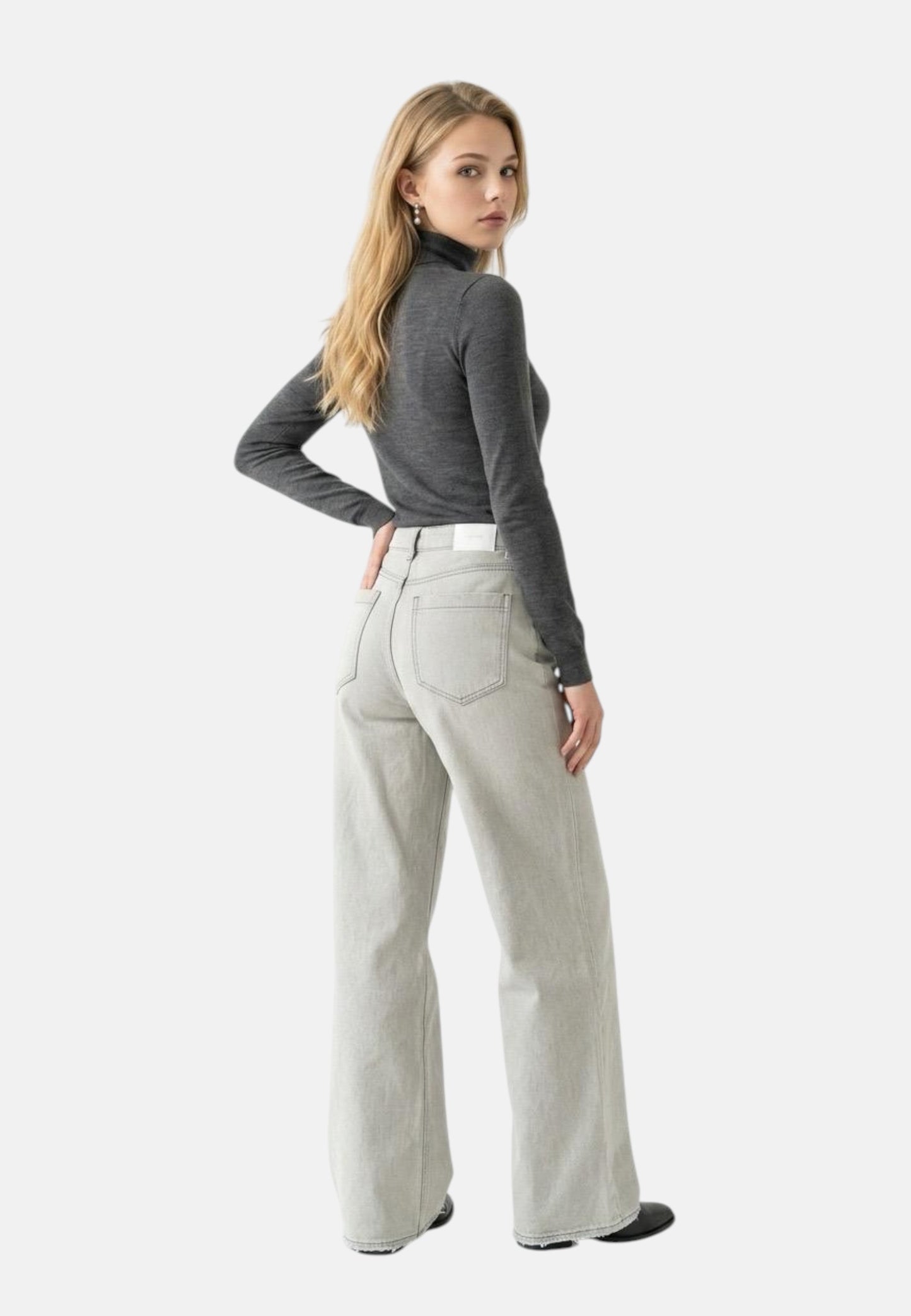 Jeans Wide Leg Donna Glamorous   5539