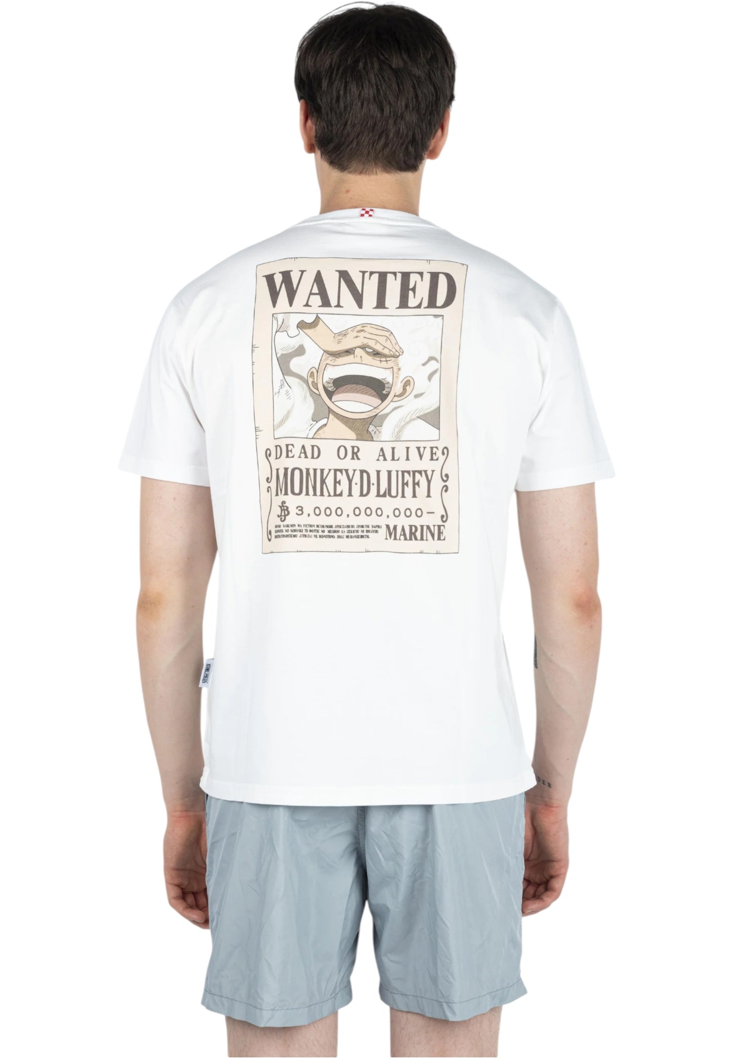 T-Shirt Manica Corta Uomo Mc2 Saint Barth One Piece Wanted Luffy