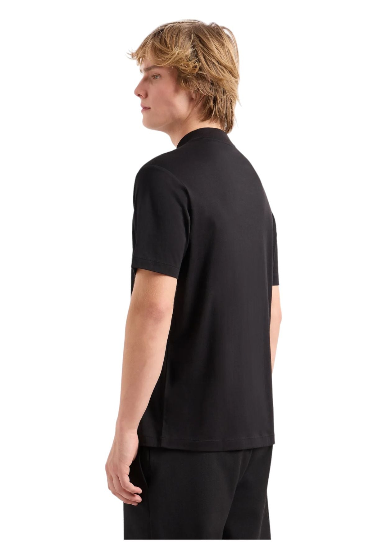 T-Shirt Manica Corta Uomo Emporio Armani Con Logo Ricamato Drawing 3D1TG31JPZZ