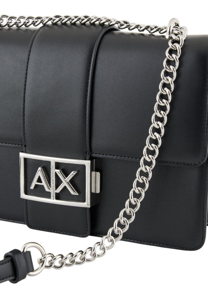 Borsa A Tracolla Donna Armani Exchange Grande Con Logo In Metallo  XW000070AF12039