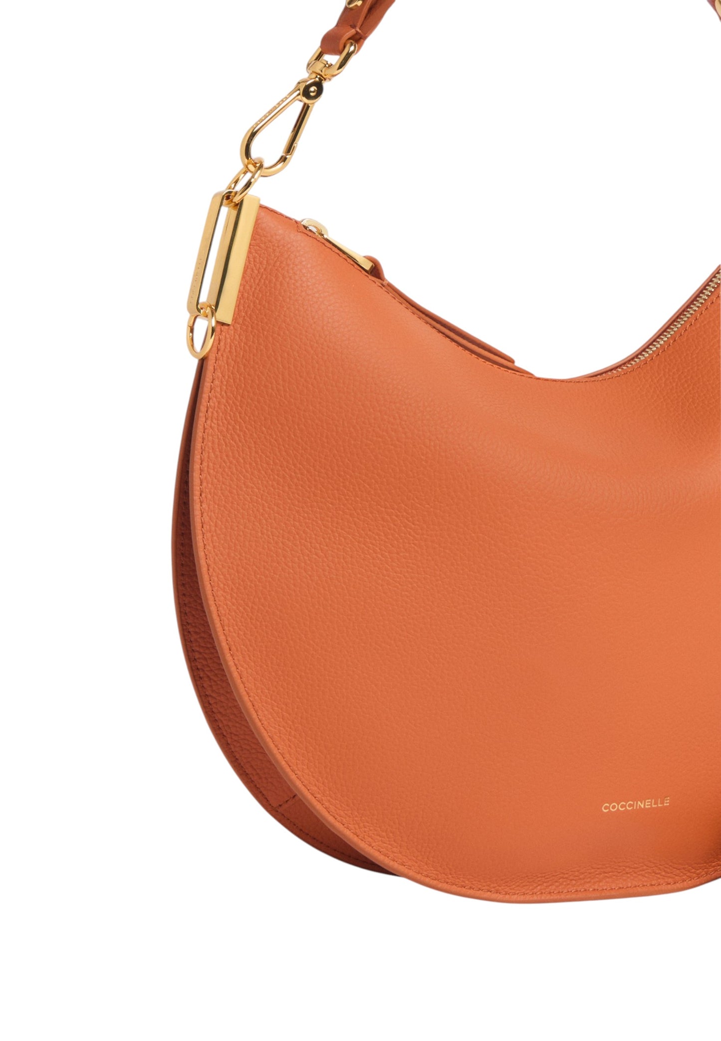 Borsa A Spalla Donna Coccinelle In Pelle Martellata Doppia Coccinelle Sunup Medium E1QKF130201