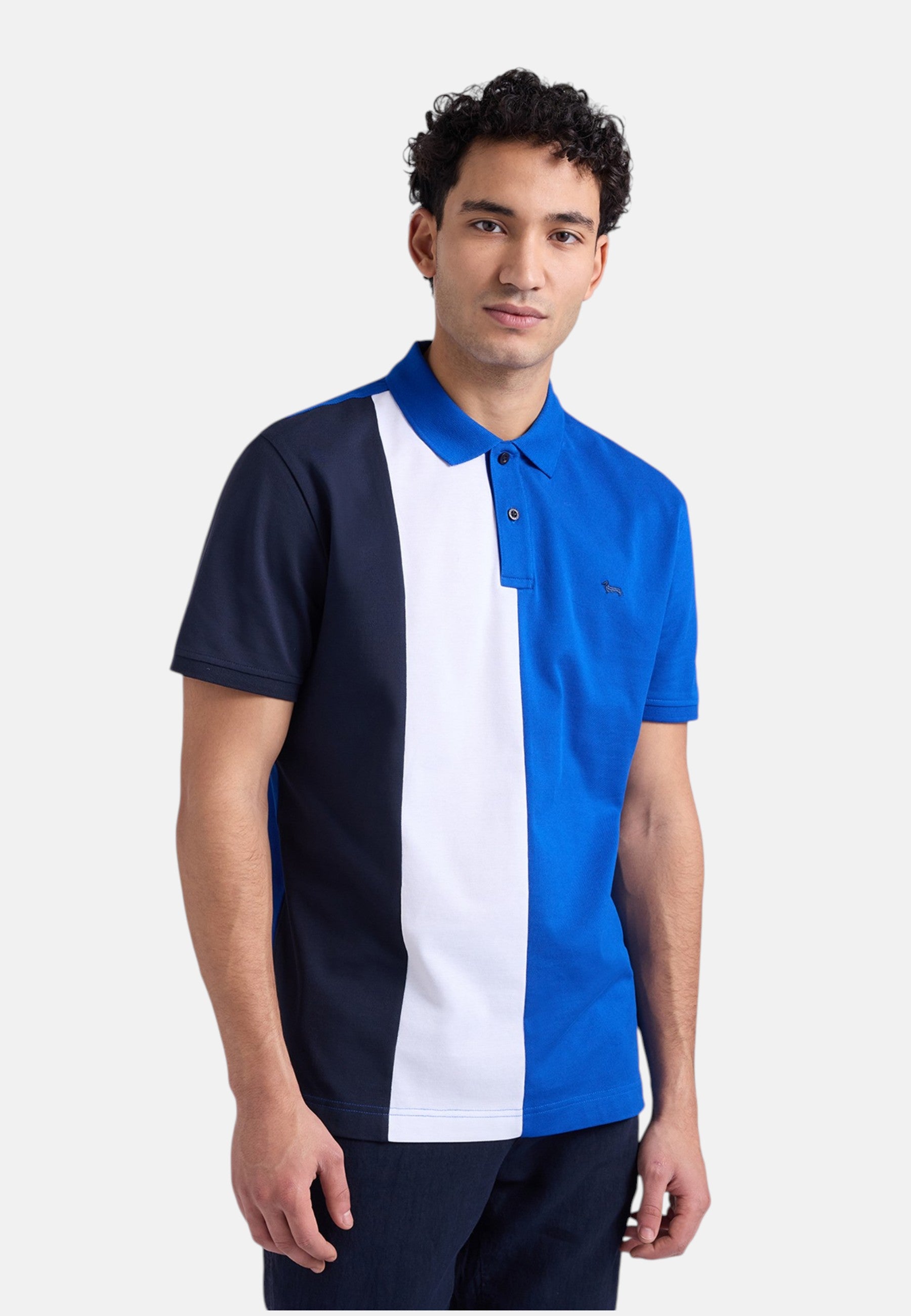 Polo Manica Corta Uomo Harmont & Blaine Color Block  LRQ473021148