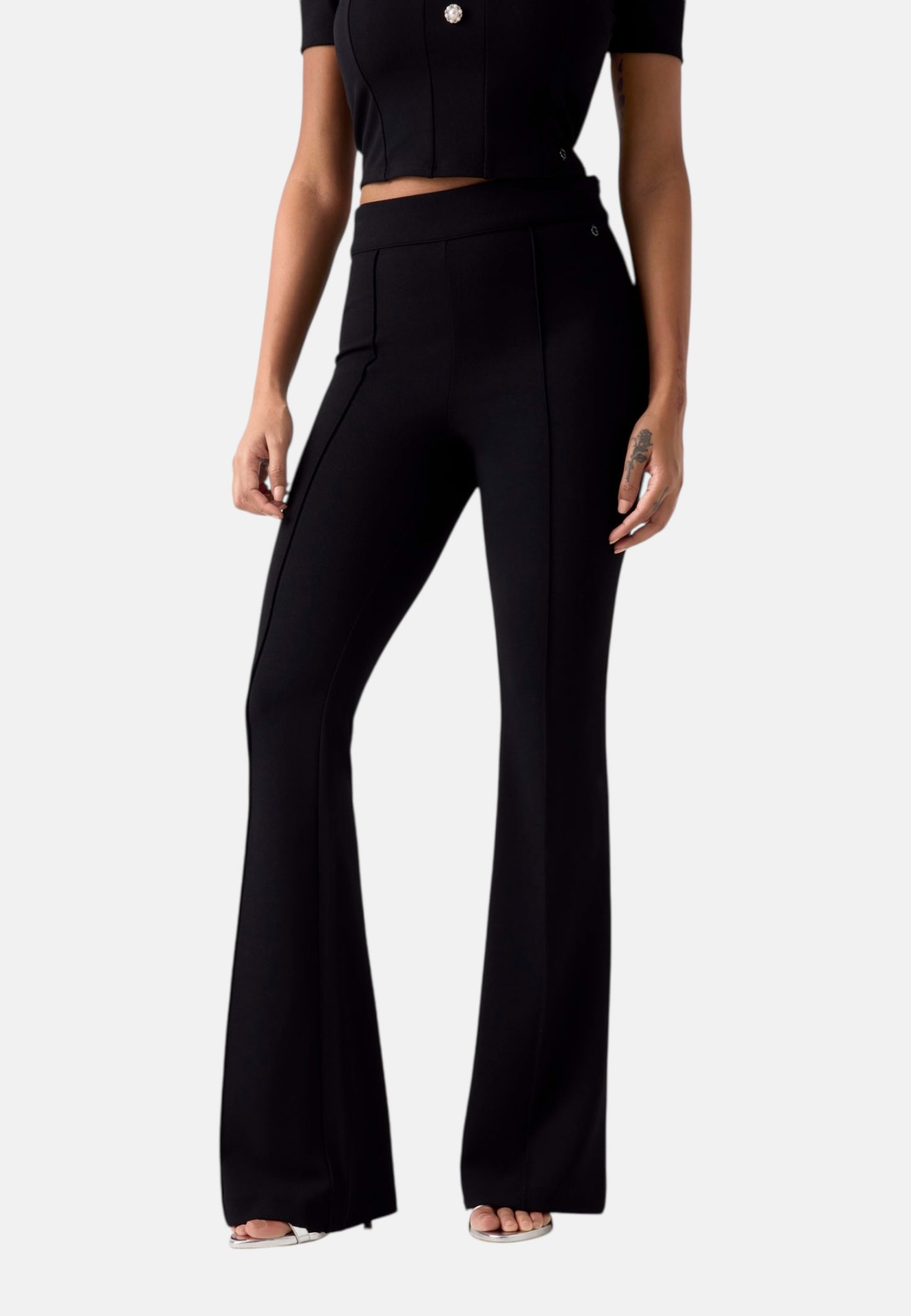 Pantaloni Flare Fit Donna Guess  New Flared Evelina W4YB01KCBO2