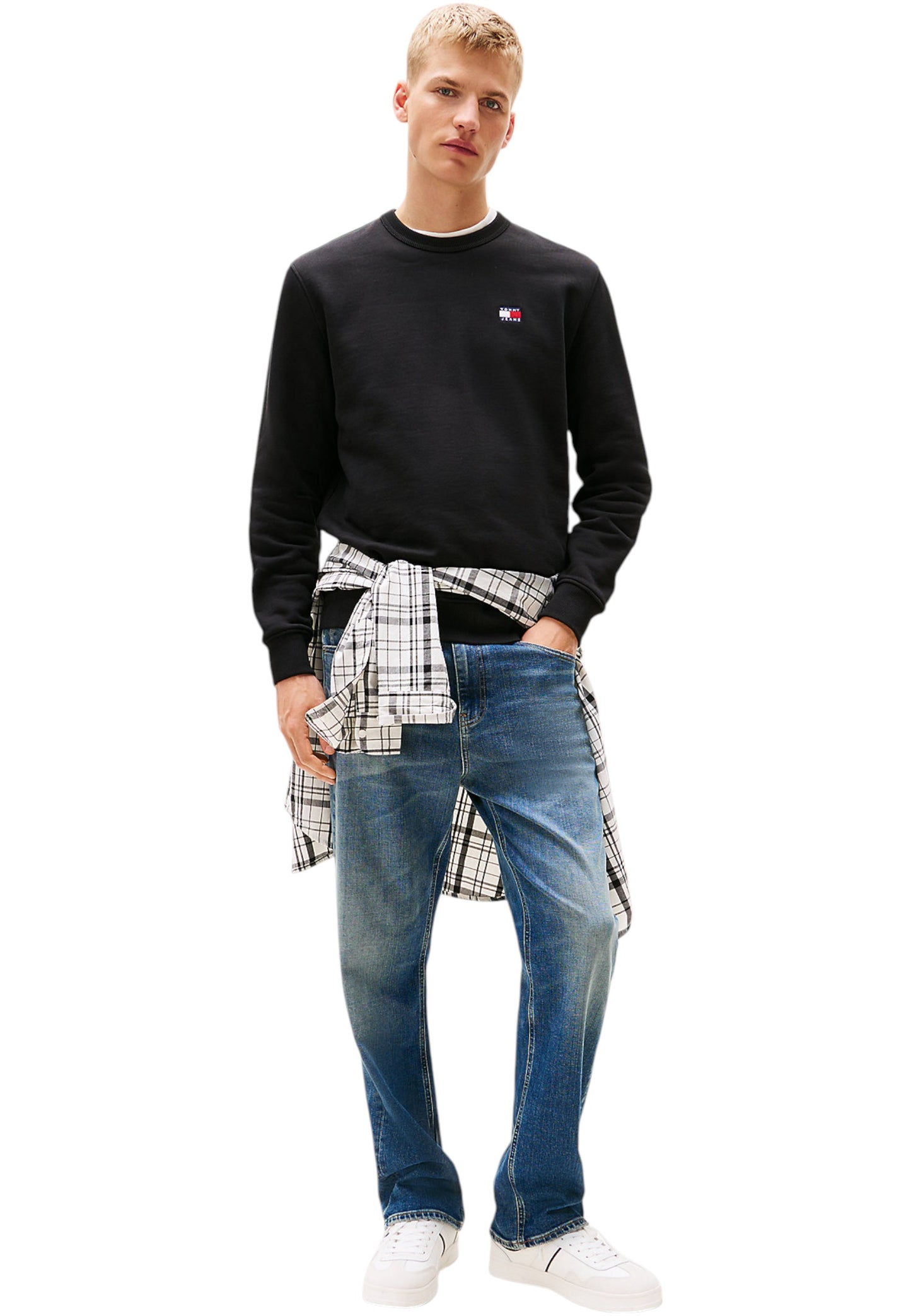 Felpa A Girocollo Uomo Tommy Jeans  Tjm Regular Badge DM0DM20660