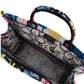 Borsa A Mano Donna Braccialini Tote, Doppio con tracolla removibile e regolabile, Con pochette interna removibile, Stampa graffiti ispirata alla street art, Dimensioni: 41.5 x 18 x 34 Cm Queen B19280TY