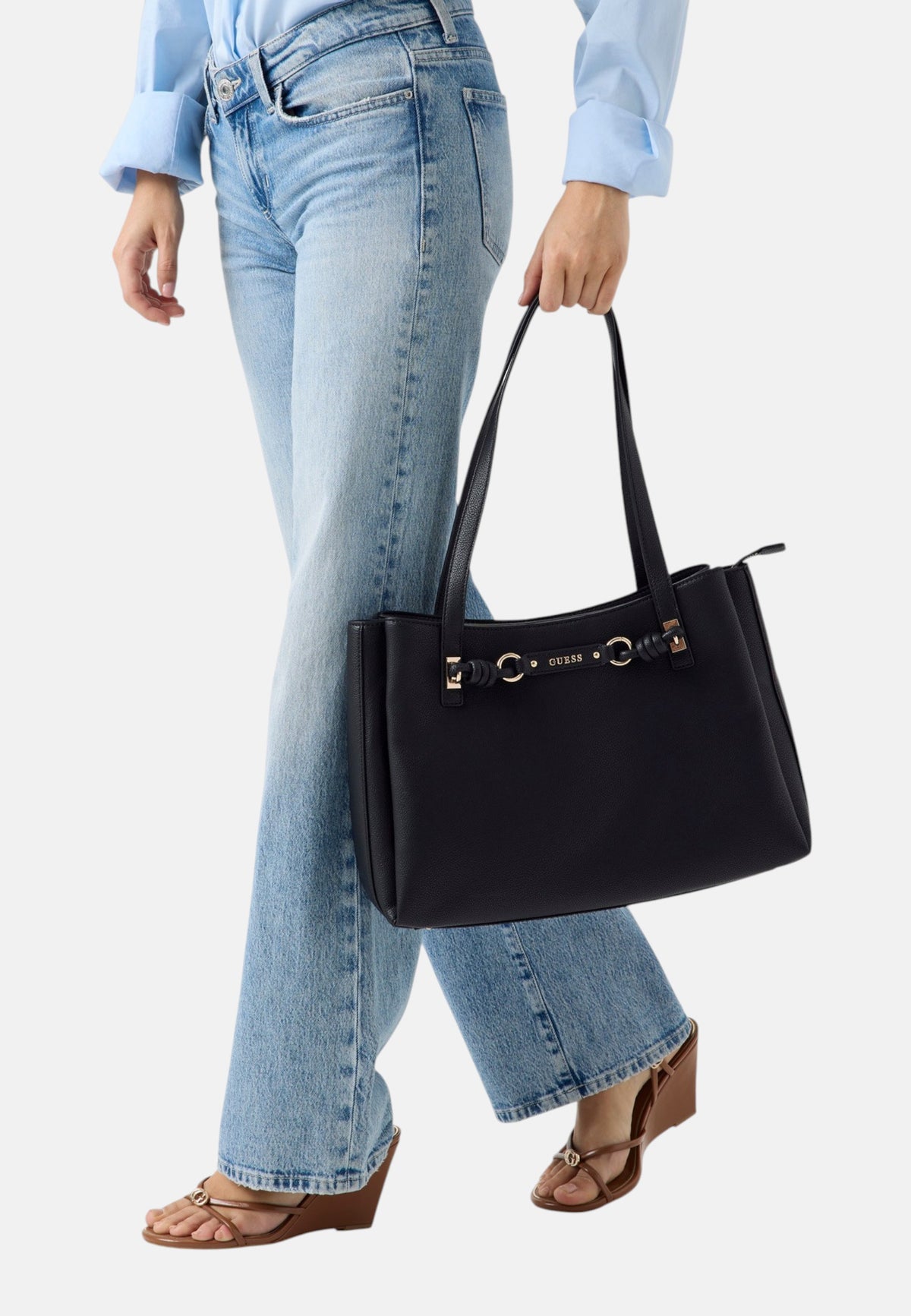 Borsa A Spalla Donna Guess 3 Comp Tote Camelia HWBG9742230