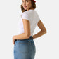 T-Shirt Manica Corta Donna Guess Slim Gj Rib Emb W4YI64KA0H1