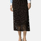 Gonna Lunga Donna Pinko Crochet Geometric Maestrale 106353A354