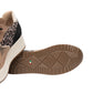 Sneakers Basse Donna Nero Giardini Tomaia in pelle scamosciata e tessuto, inserti animalier, chiusura con lacci, suola platform, Made in Italy  I617342D