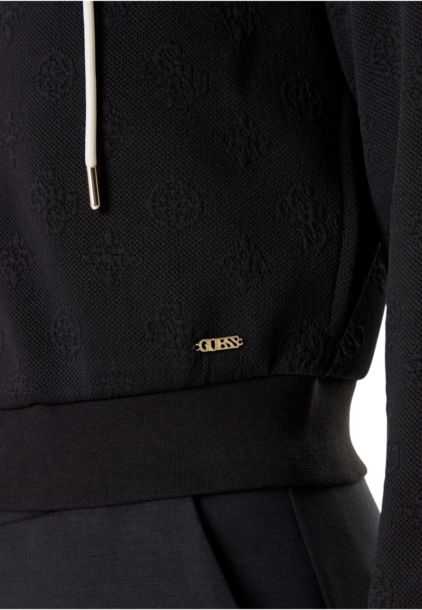 Felpa Con Cappuccio Donna Guess Con Zip 3D Peony V5YQ06KBSL2