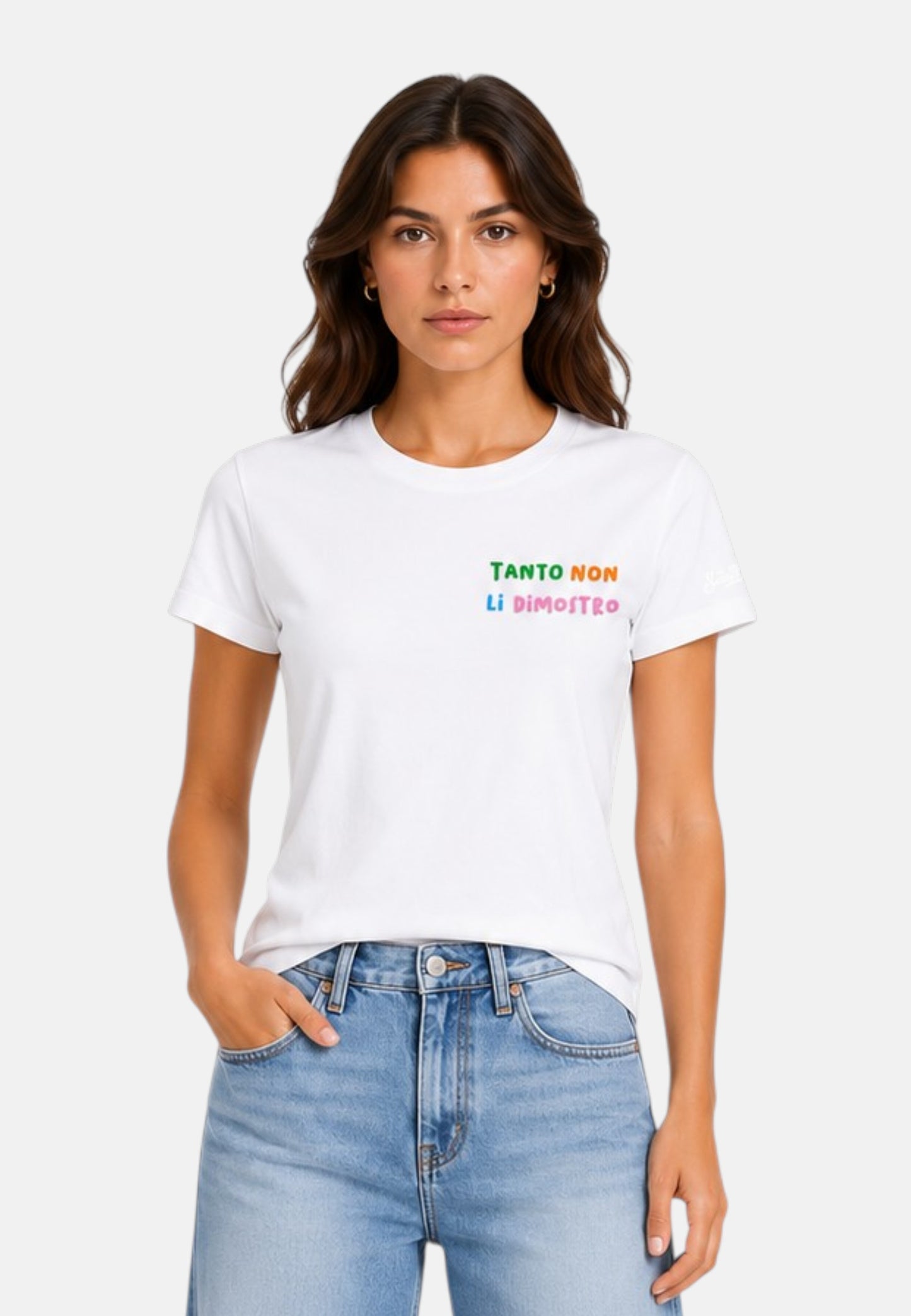 T-Shirt Manica Corta Donna Mc2 Saint Barth Non Dimostro Emb Emilie EMI0001