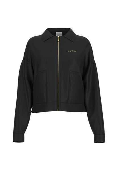 Giacca Invernale Donna Guess Crop Con Zip In Nylon Carla V5YL08KCX42