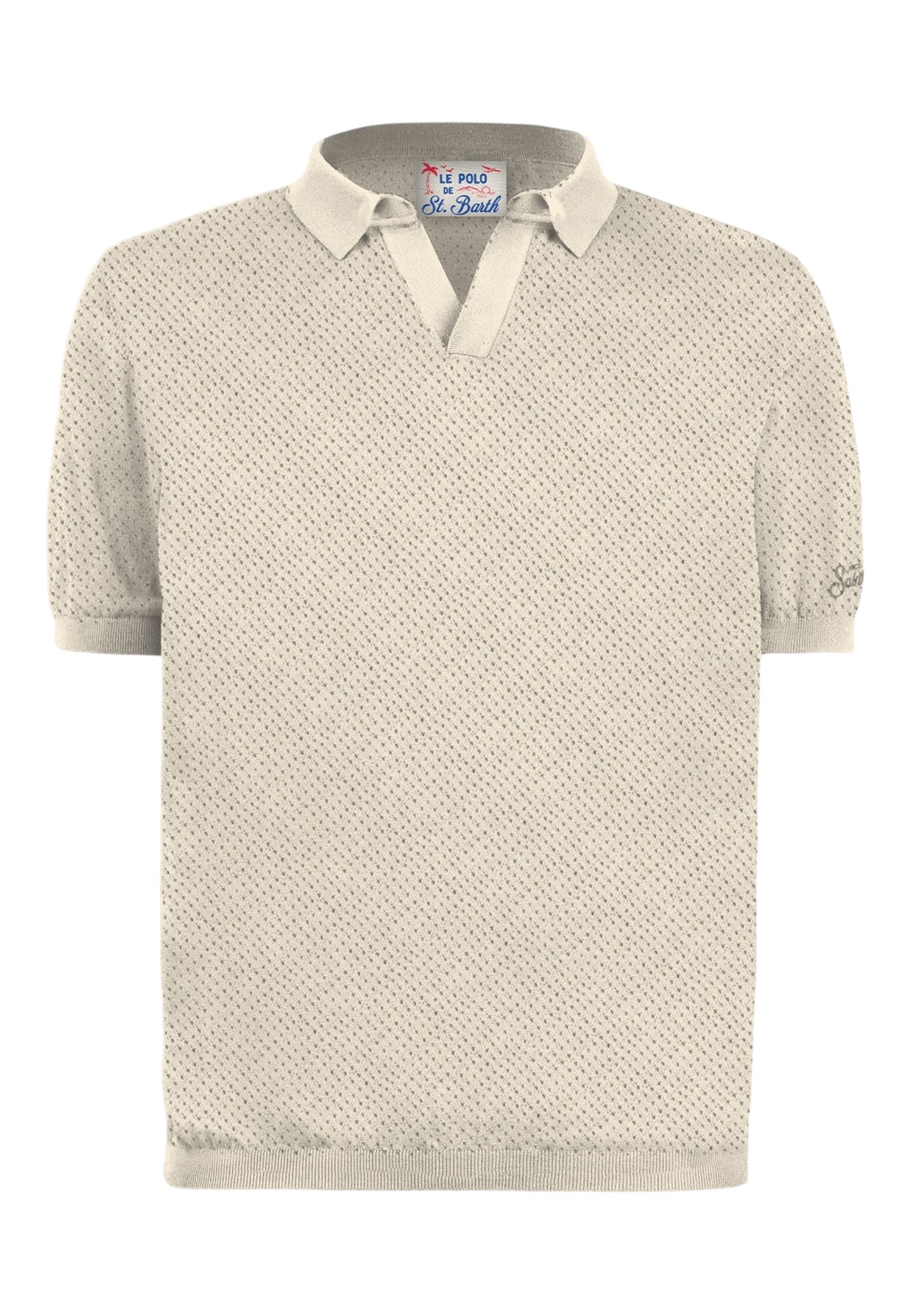 Polo Manica Corta Uomo Mc2 Saint Barth  Sloan Mesh Cotton SLO0009