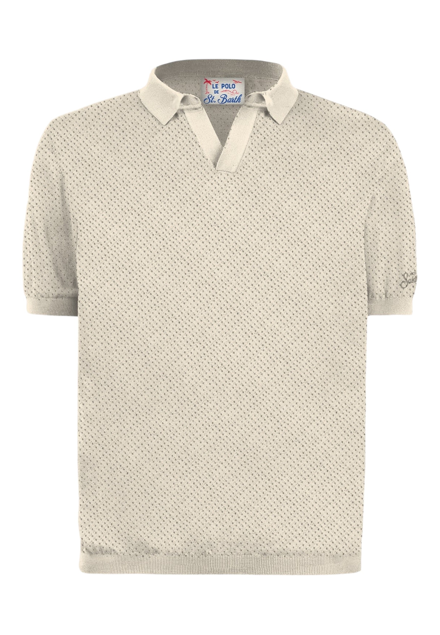 Polo Manica Corta Uomo Mc2 Saint Barth  Sloan Mesh Cotton SLO0009