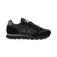 Sneakers Basse Uomo Sun68 Stile Running, Logo Ricamato, Nylon E Suede Tom Solid Z46101