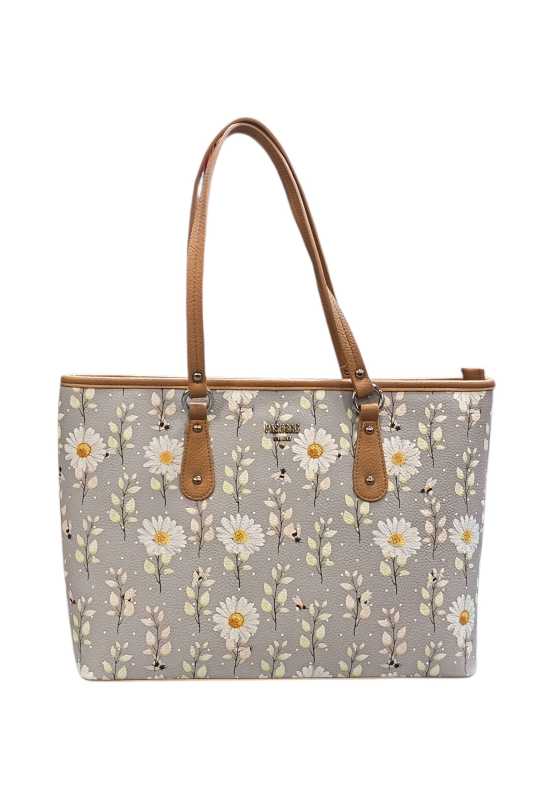 Borsa A Spalla Donna Pashbag Tote Stampa Fiori Neverending Janine-Neverending
