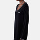 Maglione Scollo A V Donna Liu Jo Lungo con Maniche Arricciate  TF6260MS49I