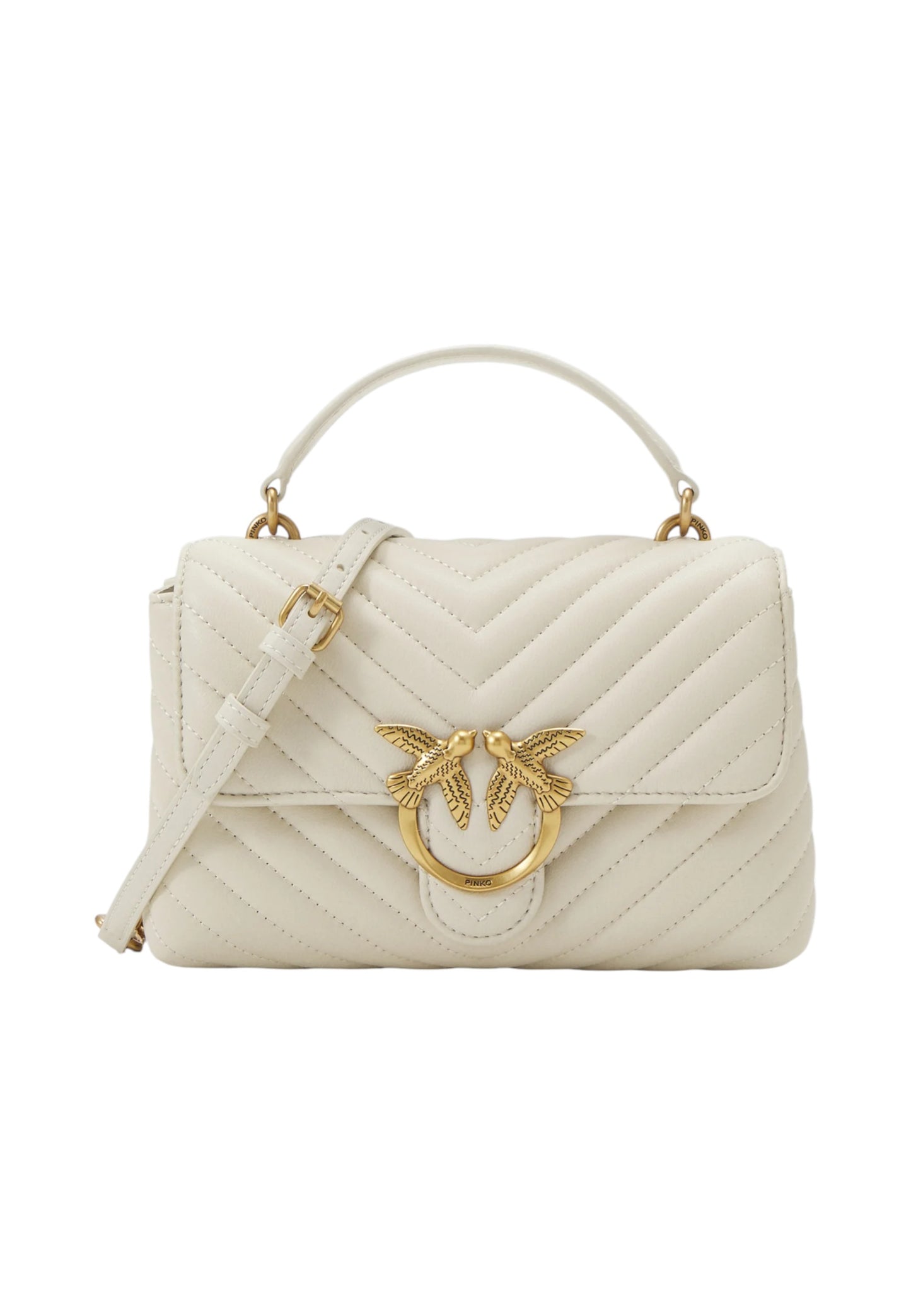 Borsa A Mano Donna Pinko Media Love Lady Puff Mini Chevron 100044A0GK
