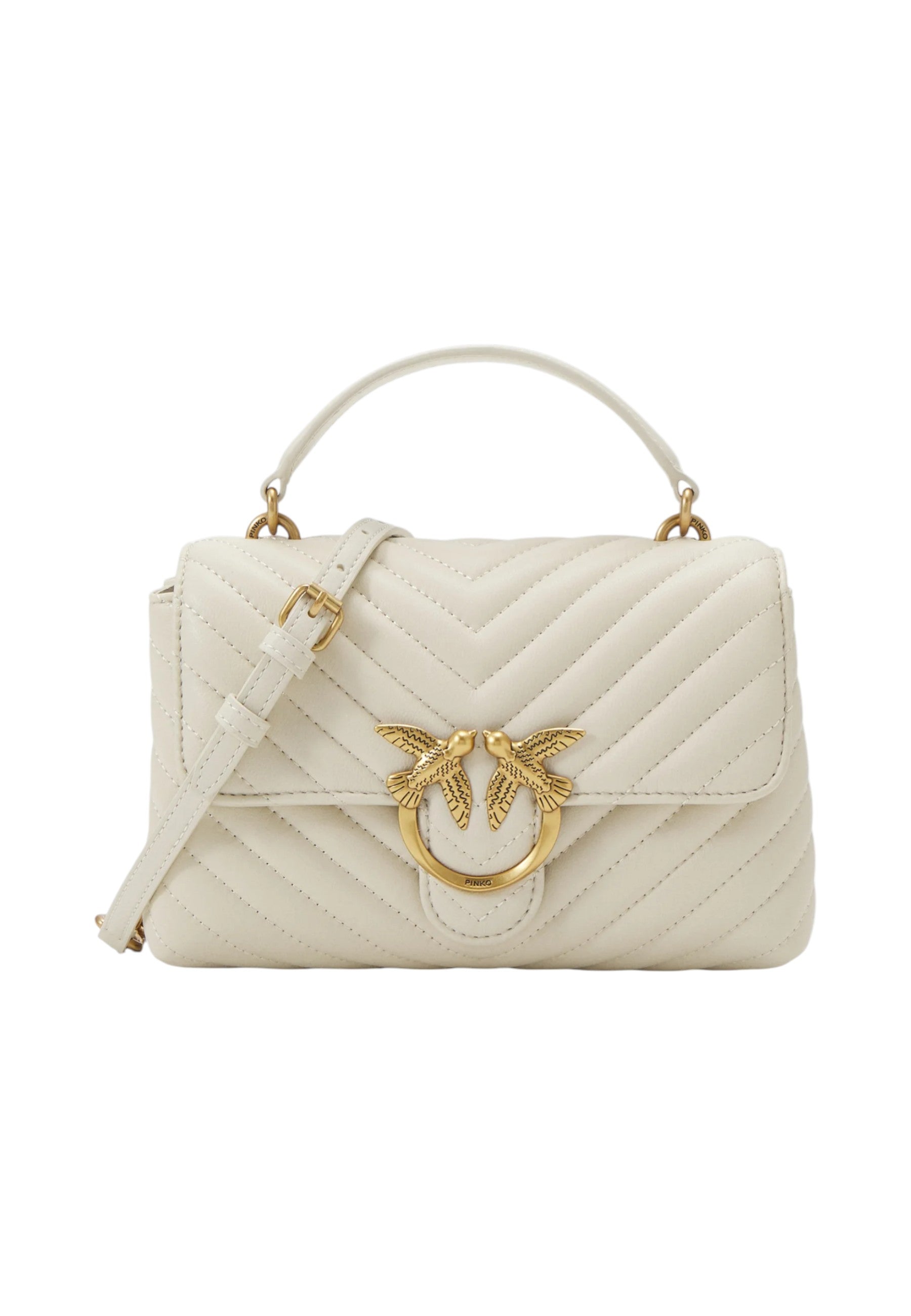 Borsa A Mano Donna Pinko Media Love Lady Puff Mini Chevron 100044A0GK