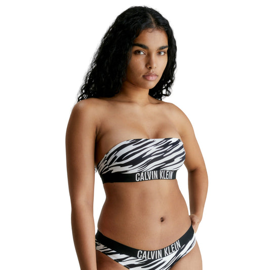 Bikini Pezzo Sopra Donna Calvin klein  Bandeau-Rp-Print KW0KW02119