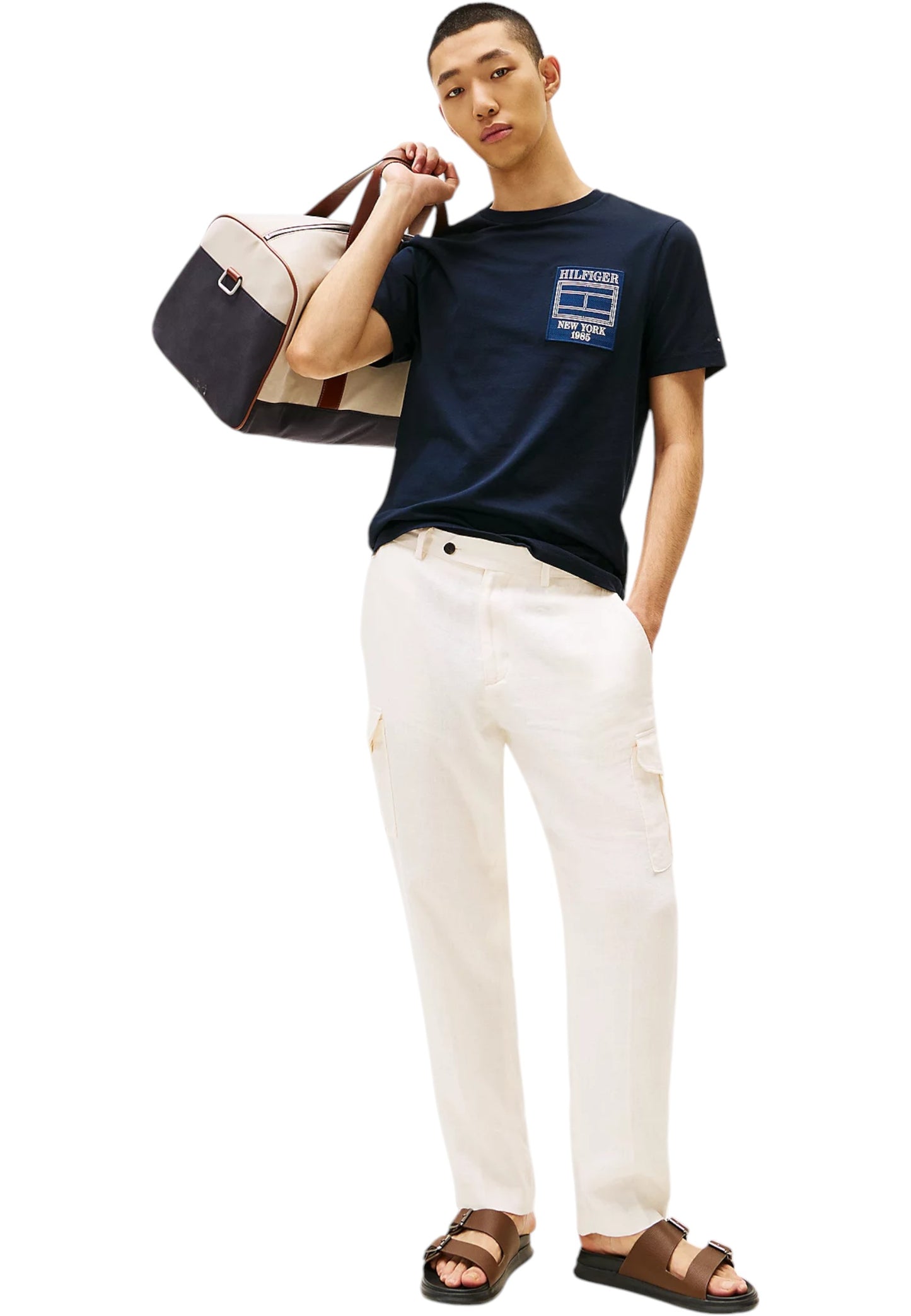 T-Shirt Manica Corta Uomo Tommy Hilfiger  Hilfiger Outline Flag